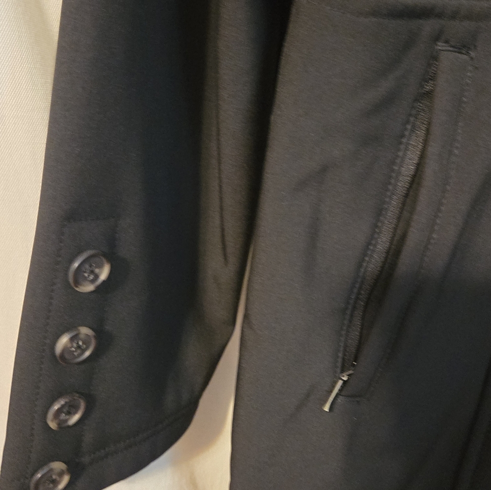 Merrell Soft Shell Fleece Lined Hooded Trench Coat Black XL Aeroblock EUC - Picture 7 of 12